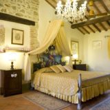 The Master bedroom in the Wedding Suite. italy wedding venues