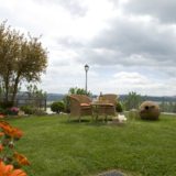 Cozy and relaxing moment with a glass of wine and admire Tuscany views.villa wedding Italy